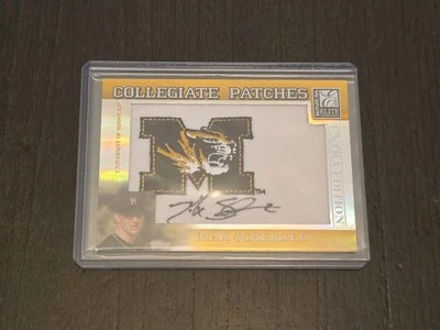 2007 Max Scherzer CP-MS Donruss Elite Extra Edition Collegiate Patches Auto  - Image 1 of 4