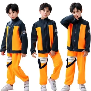 2025 Neue Kinder Anime Naruto Cosplay Halloween Kostüm Jacke Hosen Set - Bild 1 von 10
