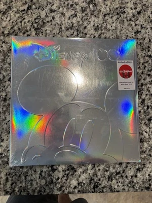 Disney 100 Silver Vinyl 2 LP Walt Disney Records Target Exclusive New Sealed - Image 1 of 2