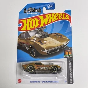 Hot Wheels ’68 Corvette Gas Monkey Garage Gold – HW Dream Garage 5/5 #139/250 - Picture 1 of 3