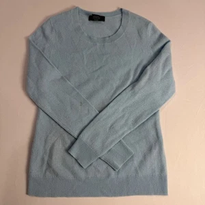 Lord & Taylor maglione cashmere donna piccolo blu pullover manica lunga - Foto 1 di 6