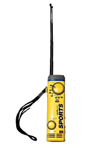 VTG Ultronic Sports AM/FM Radio Sweatproof Yellow Clip-On Pocket Lanyard Works - Picture 1 of 7