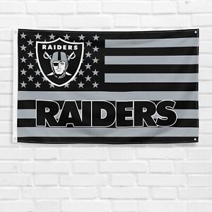 For Las Vegas Raiders Football Fans 3x5 ft American Flag NFL Gift Oakland Banner
