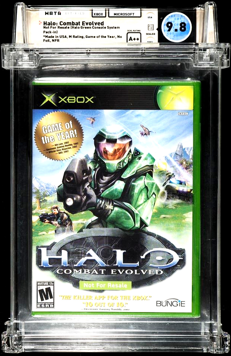 (2) HALO COMBAT EVOLVED [GAME OF THE YEAR, NFR] (MICROSOFT XBOX) WATA 9.8 A++