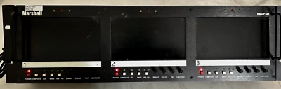 Marshall V-R63P-SDI 5.8" Triple LCD Tilting Rack Mounted Matrix Monitor T0222 - Image 1 of 4