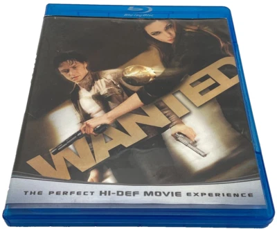 Wanted Movie (Blu-Ray, 2008) Angelina Jolie & Morgan Freeman Foto 1 de 4