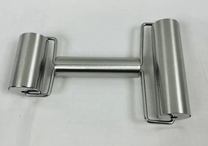 Doppel - TEIGROLLER 18x11 cm Edelstahl Teigwalze Nudelholz Backwalze Pizzaroller - Bild 1 von 3