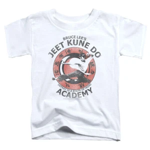 Bruce Lee Toddler T-Shirt Jeet Kune Do Academy White Tee - Picture 1 of 1