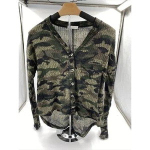 Socialite Button Front Cardigan Size Small Women - Camo - Bild 1 von 2