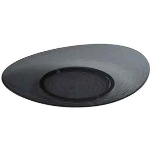 2 neue Libbey 92386 Infinium Wake 13" Tritan Kunststoff ovale Platte sturmgrau - Bild 1 von 8