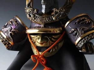 Japanese Vintage Samurai Kabuto Helmet -dragon Purple helmet with a mask- - Picture 1 of 17