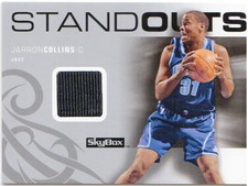 2008-09 SkyBox Standouts Utah Jazz Basketball Card #SOJC Jarron Collins Jsy