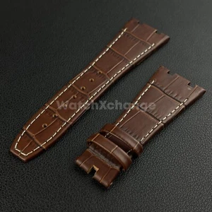 Brown Leather Watchband For Audemars Piguet Royal Oak Offshore 15400 AP Strap - Picture 1 of 3