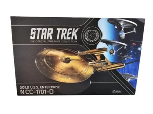 Eaglemoss | Gold U.S.S. Enterprise - D (XL) | Star Trek TNG | New - Picture 1 of 10