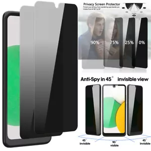 For Samsung Galaxy A13 A14 5G A03S Anti-Spy Tempered Glass Screen Protector - Picture 1 of 19