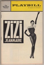 "Zizi"  Broadway Playbill 1964  Zizi Jeanmaire-- Roland Petit