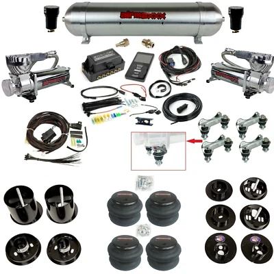Complete Air Ride Suspension Kit w/580 Chrome & 27685 Air Lift 3P For 65-70 Cadi - Image 1 of 4