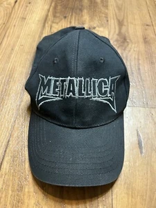 VINTAGE Metallica Black Ninja Star Flexfit Fitted Baseball Tour Hat VHTF - Picture 1 of 5