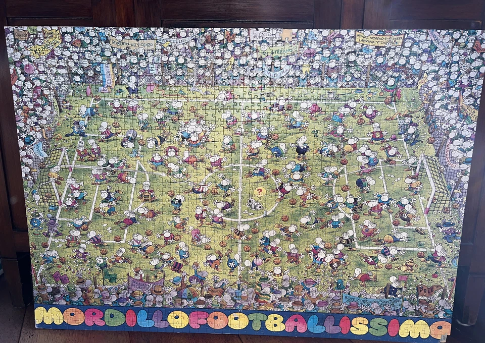 HEYE MORDILLO 1981 MORDILLOFOOTBALLISSIMO Puzzle 1500 pezzi Vintage - Immagine 1 di 4