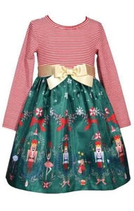NEW Bonnie Jean GirlS Size 16 "DIVERSE NUTCRACKER BALLET" Christmas Dress NWT - Picture 1 of 4