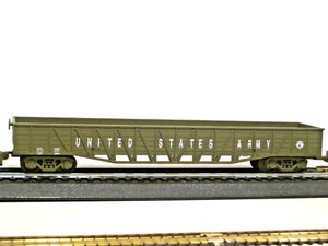 HO TRAIN " US ARMY 40 GONDOLA " WAGEN #T015 ZUR LIEFERUNG TOLLER ANBAU ZU EINER ANLAGE - Bild 1 von 3