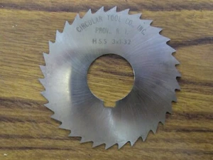 Circular Tool Co. 3.0" x 1-32 x 1.0" HSS Slitting Saw Milling Cutter - Picture 1 of 1