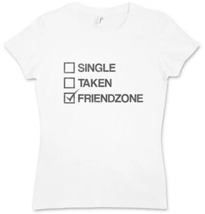 Friend Zone II Damen T-Shirt Hand Heart Hands Thumps up Hearts Friendzone Fun - Picture 1 of 1