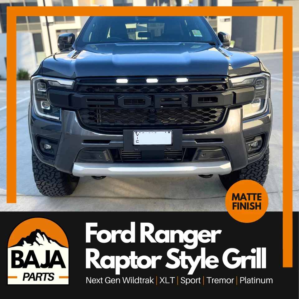Ford Ranger Raptor Grill Matte Finish Next Gen 2022+ Wildtrak XLT Sport Platinum - image 1 of 4
