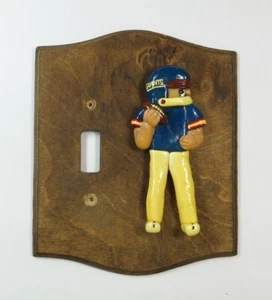 VINTAGE NFL NEW YORK GIANTS FOOTBALL TON QUARTERBACK WAND HOLZ SCHALTER ABDECKUNG - Bild 1 von 7