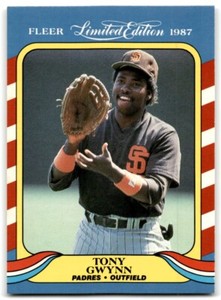 1987 Fleer Limited Edition Tony Gwynn San Diego Padres #19