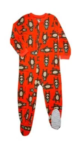 Carter's Boy's Fishing Bear Fleece Footed Pajama Sleeper, Size 5 - Picture 1 of 2