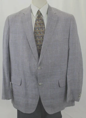 BLAZER ERMENEGILDO ZEGNA HOMBRE GRIS LINO/LANA/SEDA MEDIO FORRADO TALLA 46 ¡EN MUY BUENA CONDICIÓN! Foto 1 de 4