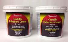 2 pack Castable Refractory Cement 3lb Clay outdoor pizza oven parts repair, 6lbs