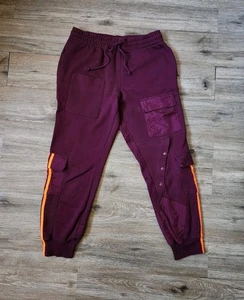 Adidas x Ivy Park Beyoncé Cargo Jogginghose Burgund Größe M Track Cargo - Bild 1 von 8