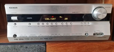 Onkyo TX SR 606, 7.1- AV Receiver, Silber, Verstärker - Bild 1 von 4