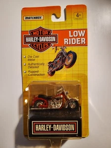 Matchbox Low Rider Harley-Davidson Metallic Red Motorcycle  Diecast 76245 - Picture 1 of 3