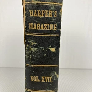 Harpers New Monthly Magazine: Volume XVII 17 June 1858 - Dec 1858 bound - Imagen 1 de 20