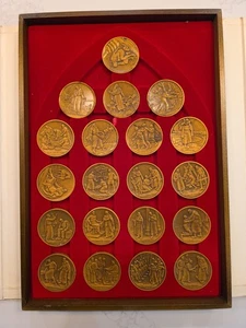 Franklin Mint The Parables Of Jesus Bronze Coin Set - Bild 1 von 9