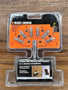 Black & Decker Screwdriver Bit Handy Driver Set Magnetic Bit Holder 71-820 New - Picture 1 of 2