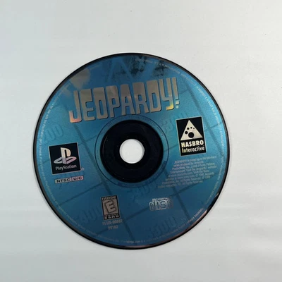 Jeopardy Sony PlayStation 1 PS1 Video Game Hasbro - DISC ONLY - Image 1 of 2
