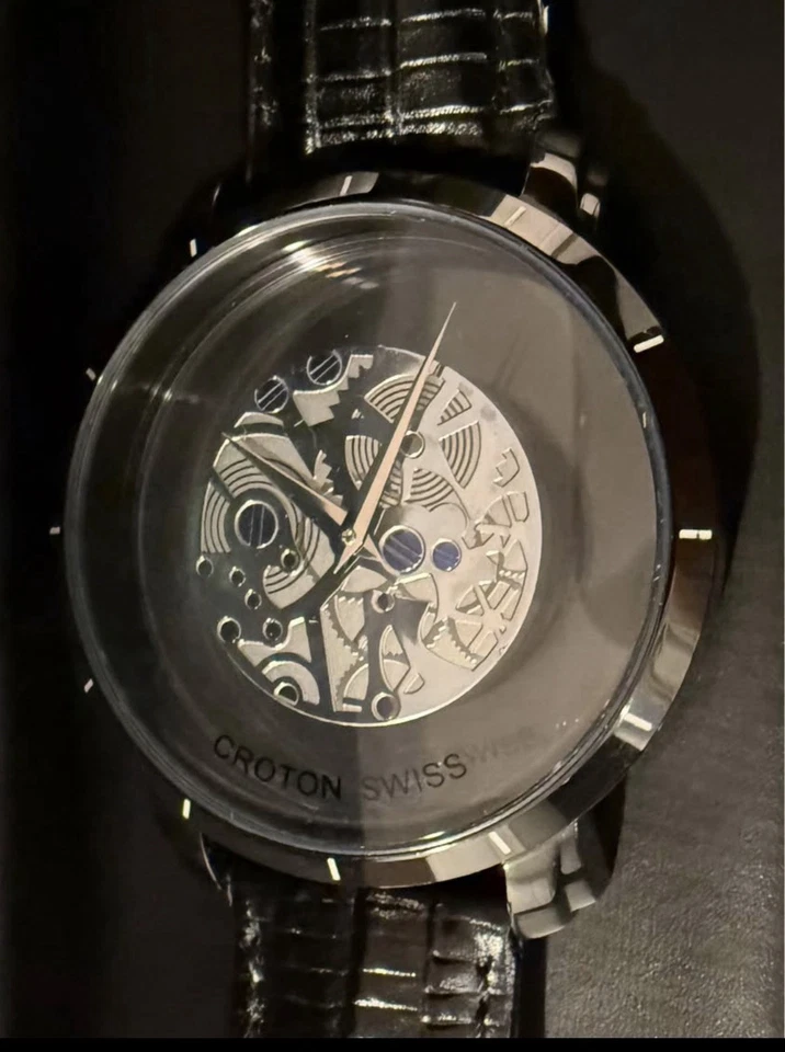 RELOJ CROTON HOMBRE "CIRCUIT BREAKER" CUARZO SUIZO ESFERA TRANSPARENTE Foto 1 de 2