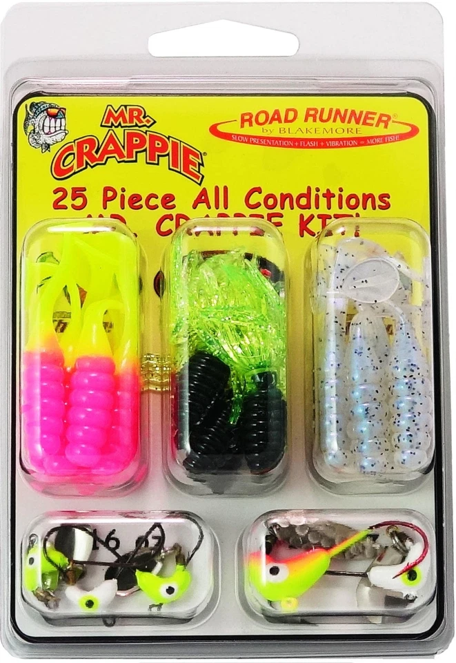TTI-Blakemore Team Crappie All Conditions Kit 25-Pieces with Roadrunner Heads - Image 1 of 1