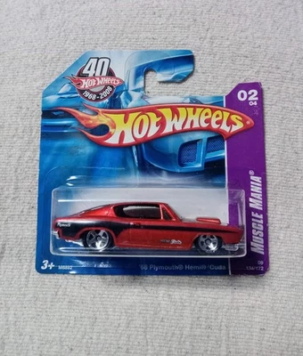 2008 Hot Wheels #134 Short Card '68 PLYMOUTH HEMI 'CUDA Rust Color Muscle Mania  - Image 1 of 4