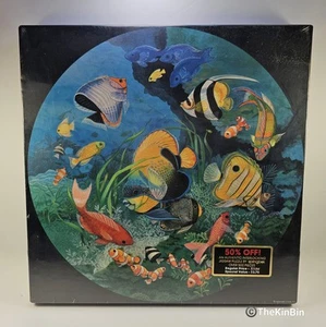 NEW vntg Springbok Round Puzzle Undersea Enchantment Tropical Fish Reef SEALED - Picture 1 of 14