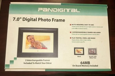 Pandigital 7" Digital Photo Frame 64MB with Two Interchangeable Frames - Image 1 of 4