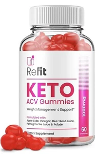 Refit Keto ACV Gummies Refit ACV Advanced Keto Formula Shark Plus - 60 Gummies - Picture 1 of 1