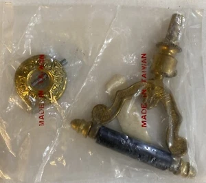 Antique Reproduction Drop Down Brass Door Handle Fancy Unique! - Picture 1 of 6