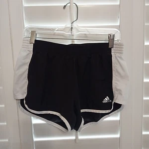Adidas Woven Shorts Women's Size M Black And White - Picture 1 of 9
