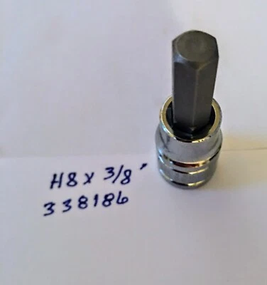 Kobalt H 8mm x 3/8" Dr Hex Bit Socket 338186  Free Shipping - Image 1 of 2