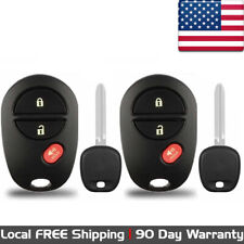 2x New Replacement Keyless Entry Remote Control Key Fob For Toyota GQ43VT20T